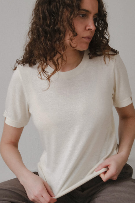 Oversized Raw Silk T- Shirt - N003 - Unisex T-shirt - Short Sleeve Shirt - Loose Tee - Drop Shoulder Tee- Made to order T-Shirt