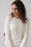 Raw Silk T-Shirt - N007,  Relaxed long sleeve top, dropped shoulders tee