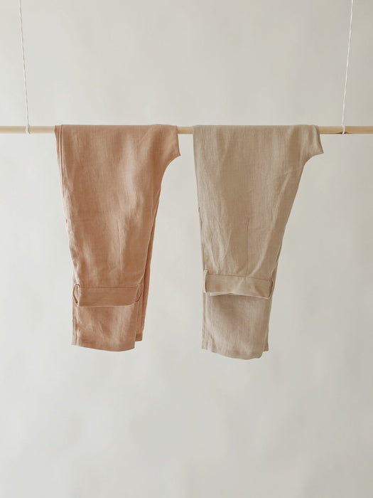 Tailored Linen trousers/pants, LUNA , PouliTheLabel