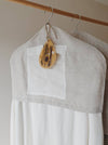 Linen Hanger Cover with a pocket for botanical aroma sachets - Pouli