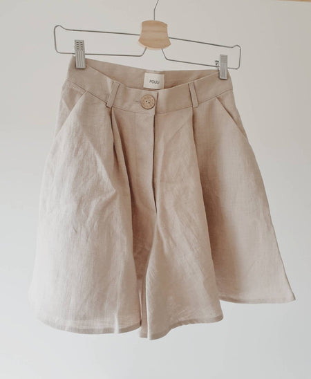 Linen shorts | LUNA | Pouli | Home Textile | PouliTheLabel
