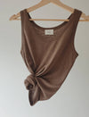 Vest Tank Top N001 - Raw Silk Jersey - Sleeveless Top - Women Tank Top - Made to order Tank - Slim fit style