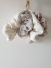 Scrunchie, organic cotton velvet or raw silk (silk noil) or linen | made with softest high quality off-cuts - Pouli