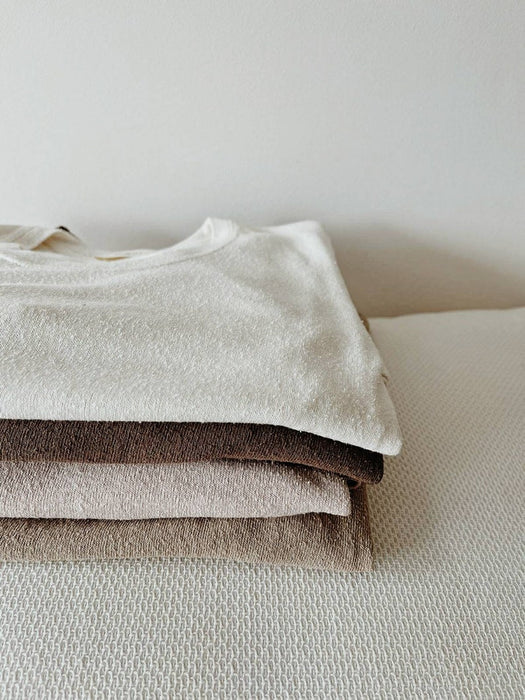 Unisex T- Shirt 004, Raw Silk, Silk Noil Jersey - Pouli