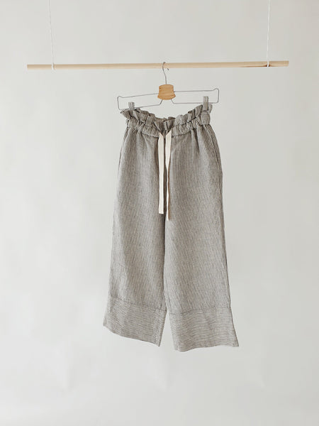 Trousers/Pants | LORI in Linen or Raw silk (Silk Noil) - Pouli