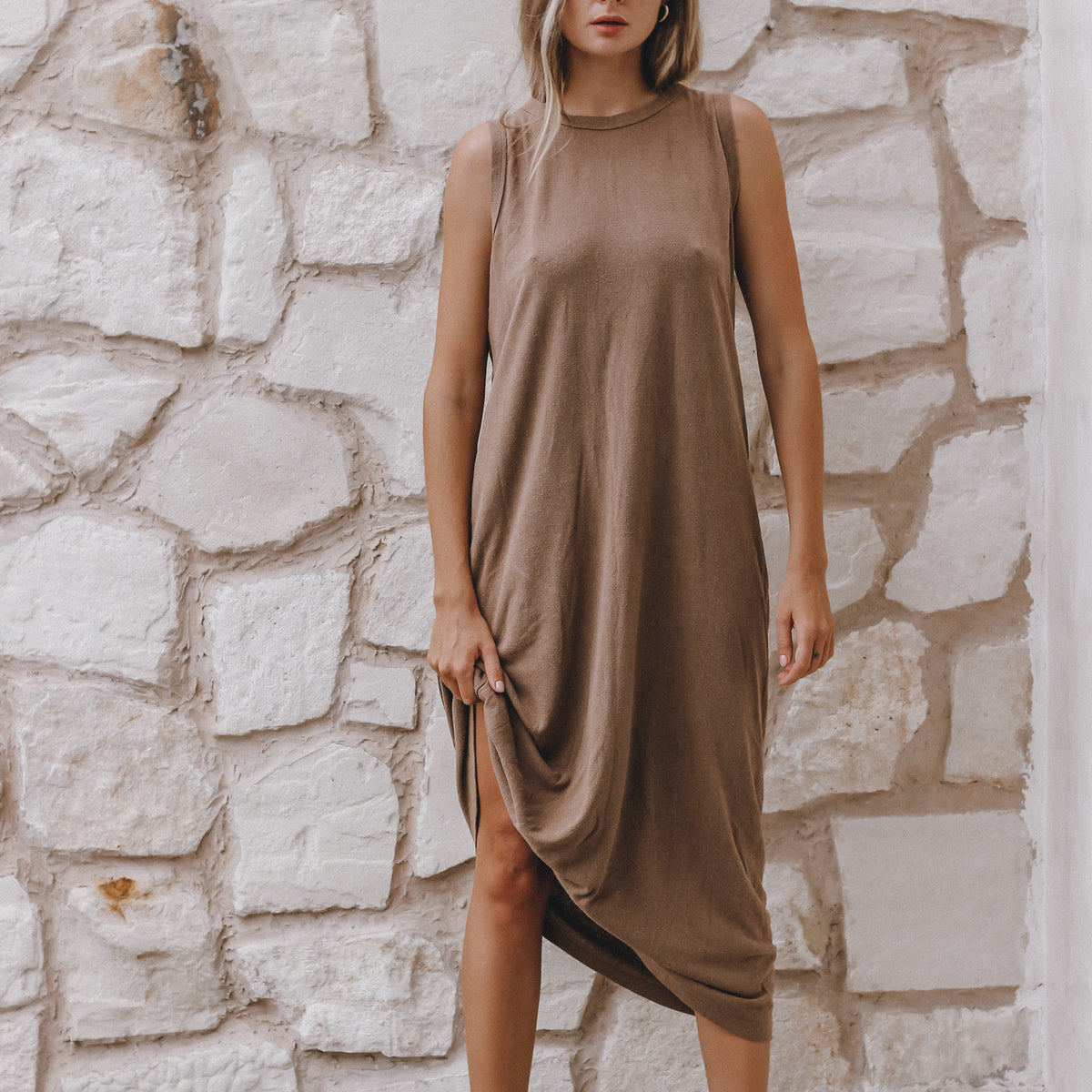 Raw Silk - Boxy Dress, Boat Neck, newest Relaxed Fit, Silk Noil